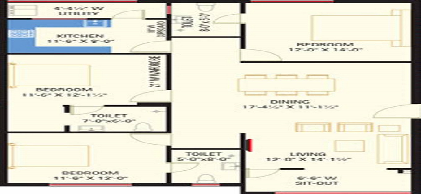 Trivandrum Daffodils Floor Plan