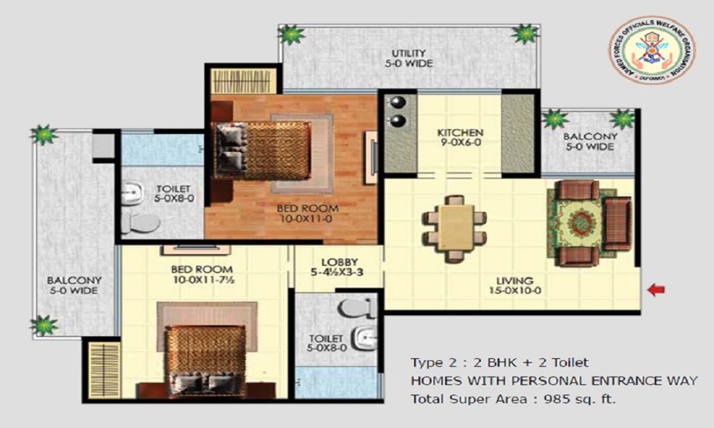 AFOWO Raksha Towers Floor Plan