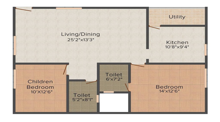 Dhruthi Tranquil Towers Floor Plan