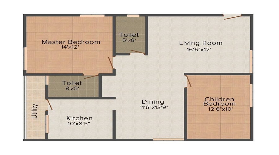 Dhruthi Tranquil Towers Floor Plan