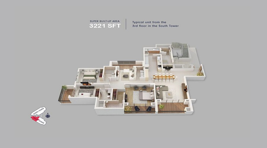 B&B Opulent Spire Floor Plan