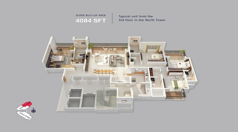 B&B Opulent Spire Floor Plan