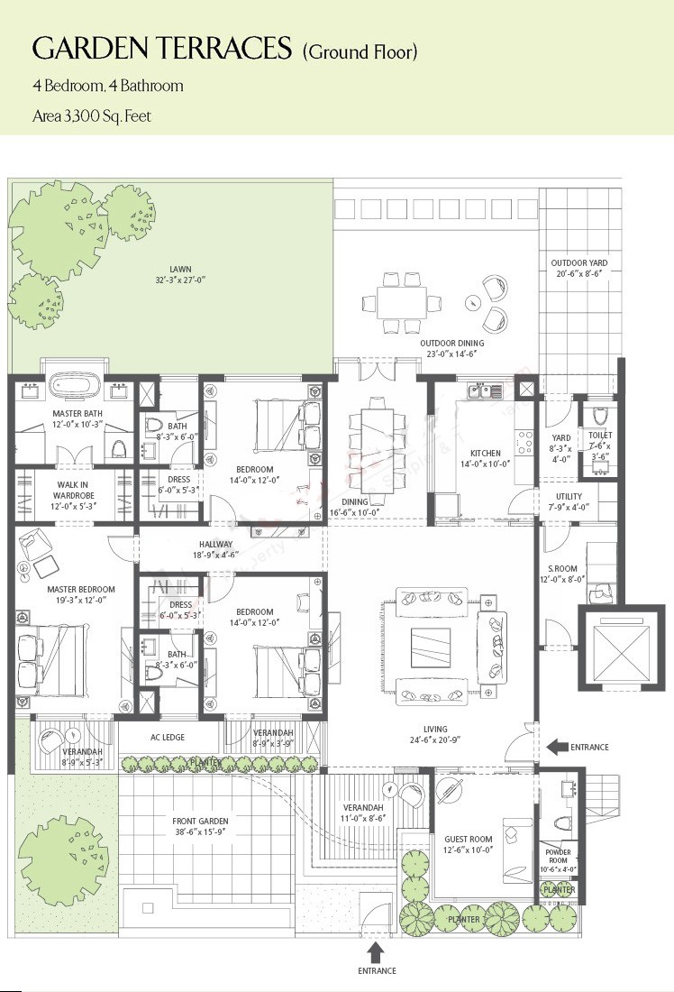 Emaar MGF Garden Terraces Floor Plan
