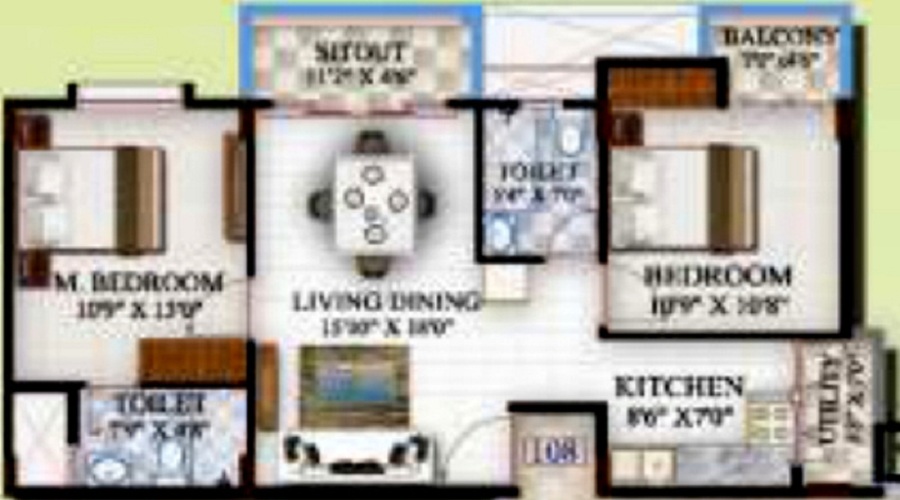 Vijayasri Eldorado Floor Plan