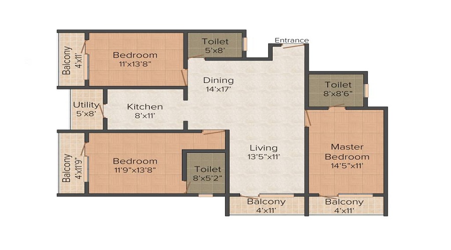 MSR Blue Petals Floor Plan