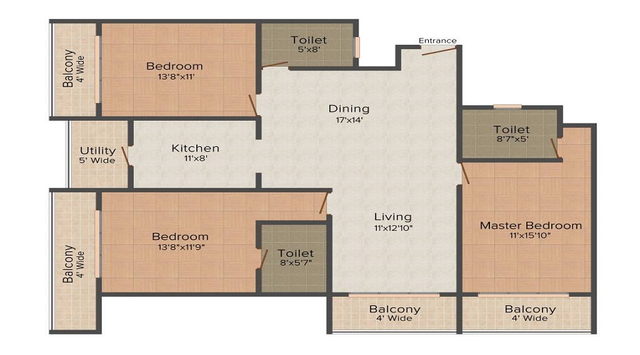 MSR Blue Petals Floor Plan