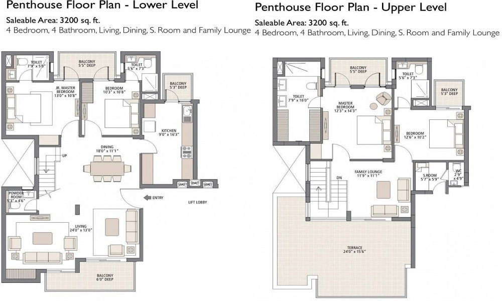 Emaar MGF Gurgaon Greens Floor Plan