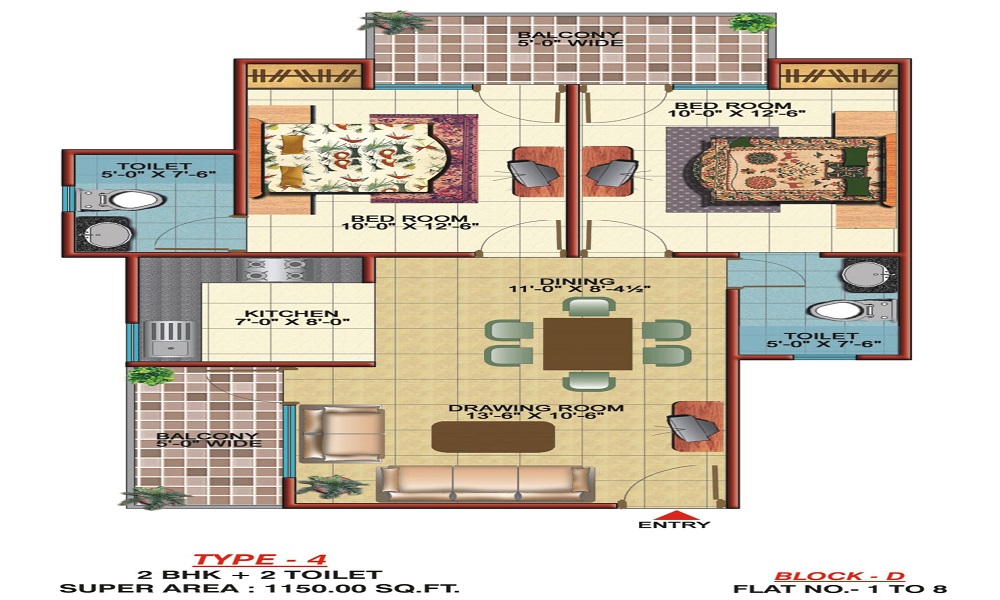 Emenox Brave Hearts Residency Floor Plan