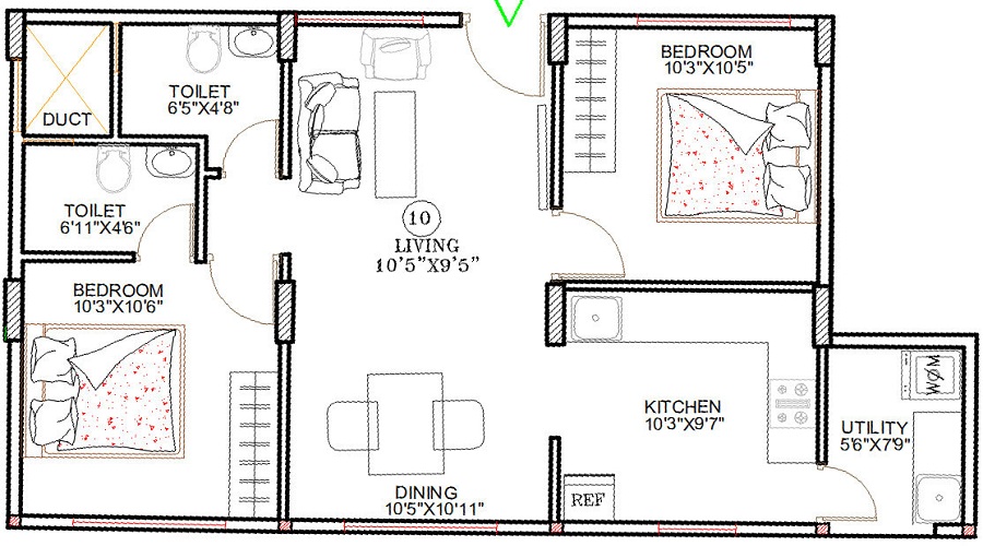 Krishi Roma Regency Floor Plan