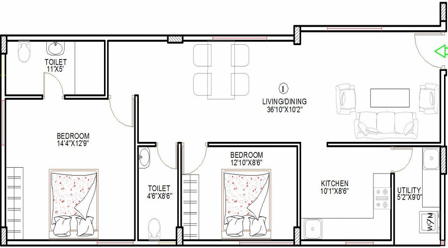 Krishi Roma Regency Floor Plan