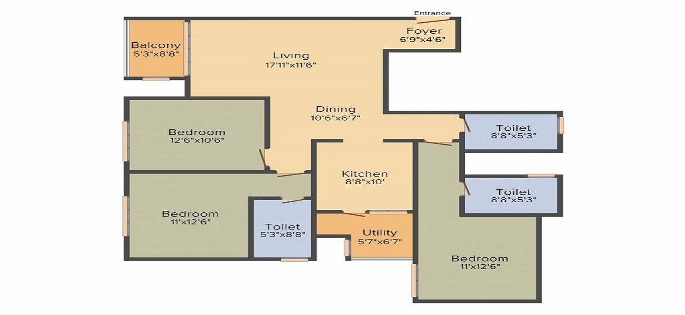 Salarpuria Park Cubix Floor Plan