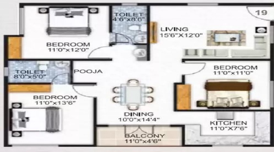 Vaishnavi Malhar Floor Plan