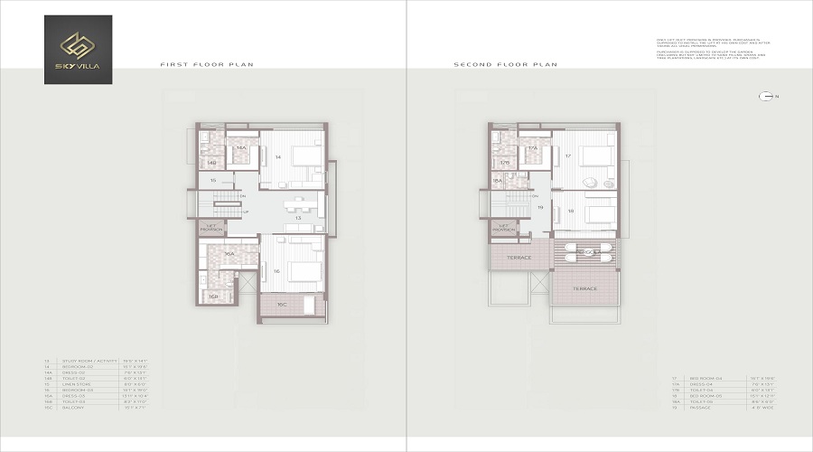 Sky Villa Floor Plan