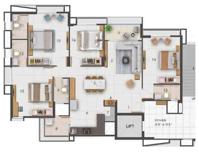 Adani Archway Floor Plan