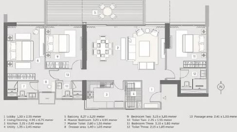Kasturi The Balmoral Riverside Floor Plan