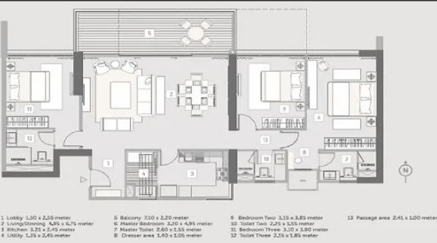 Kasturi The Balmoral Riverside Floor Plan