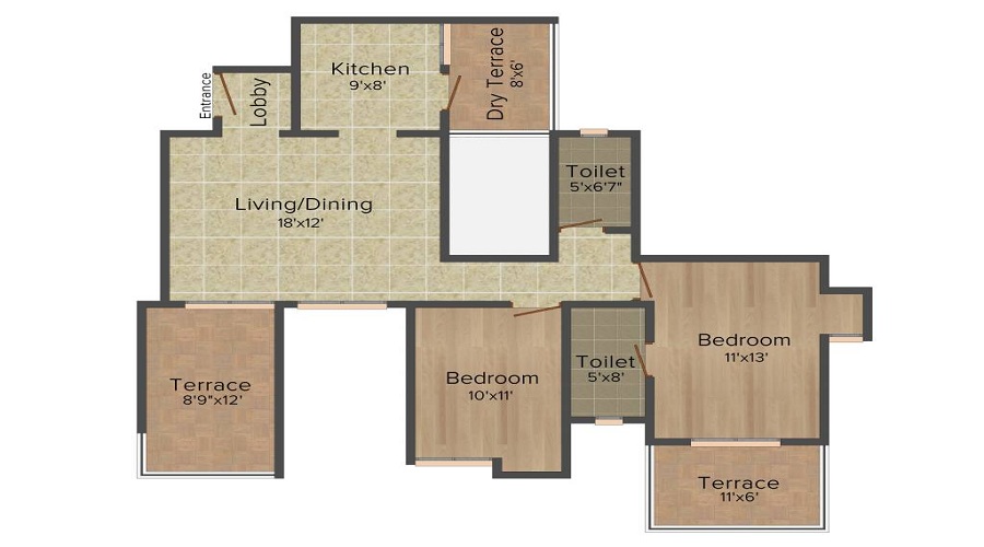 Paranjape Swapna Samrat Floor Plan