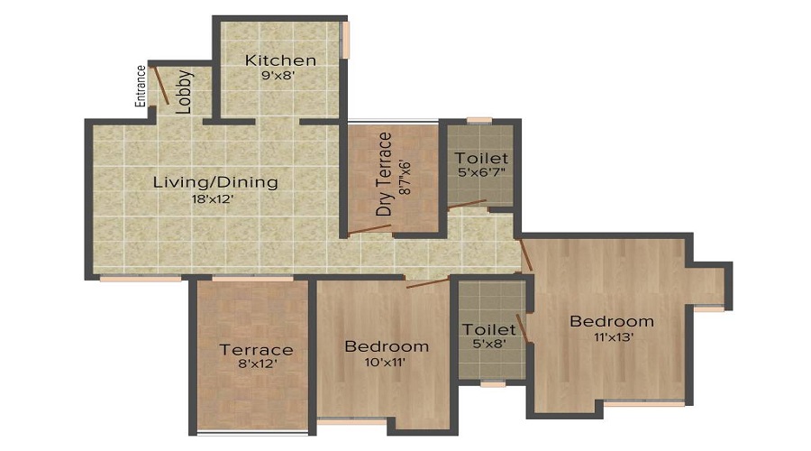 Paranjape Swapna Samrat Floor Plan