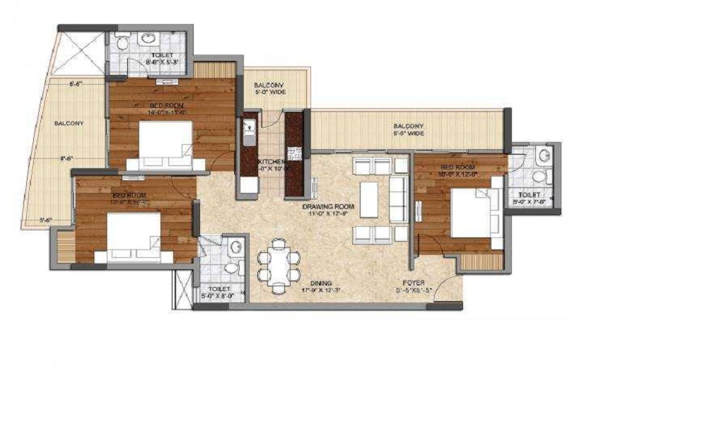 Ashiana Amaltas Floor Plan