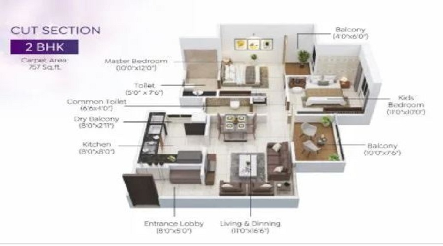 Rajluckxmi Stellar Homes Phase 1 Floor Plan