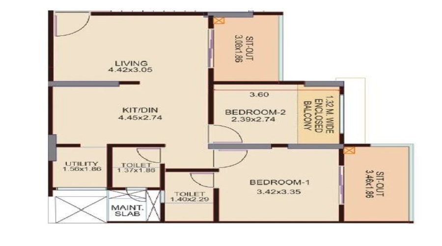 Venkatesh Graffiti Elan Floor Plan