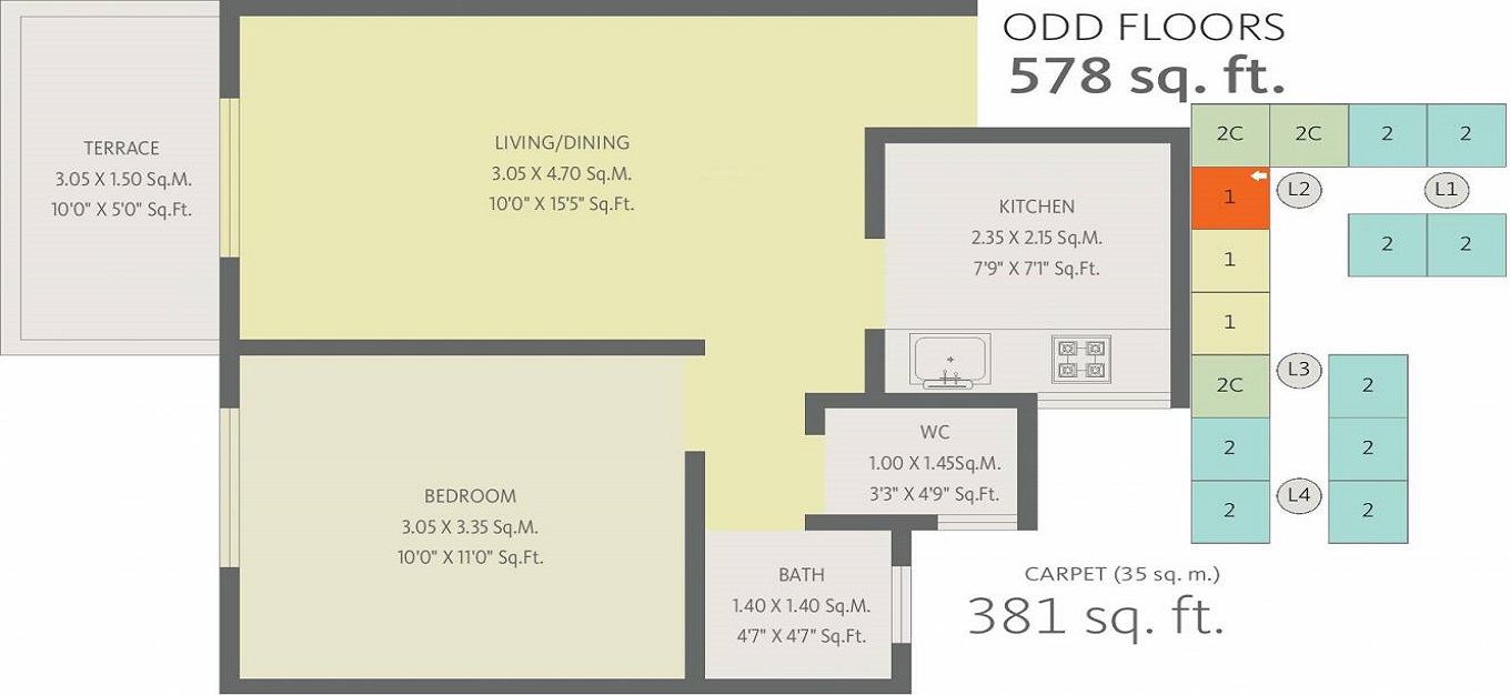 Mantra City 360 Phase 4 Floor Plan