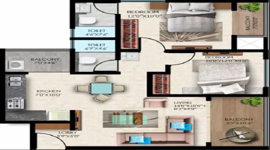 Shiv 24 Sunshine Towers Floor Plan