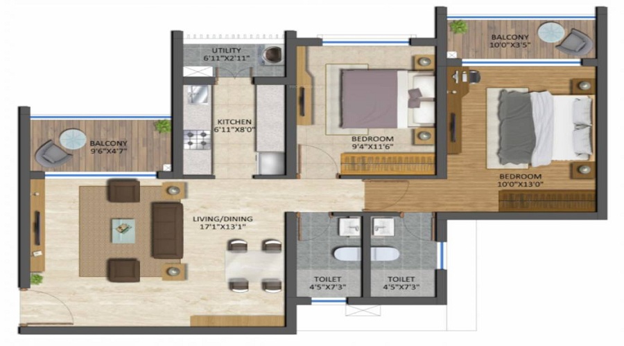 Runwal The Central Park Phase 2 Floor Plan
