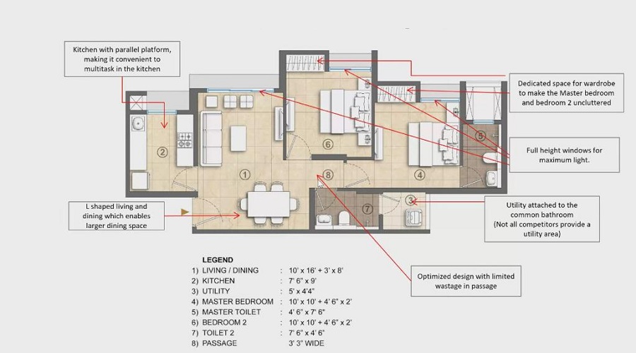 Lodha Casa Supremo Floor Plan