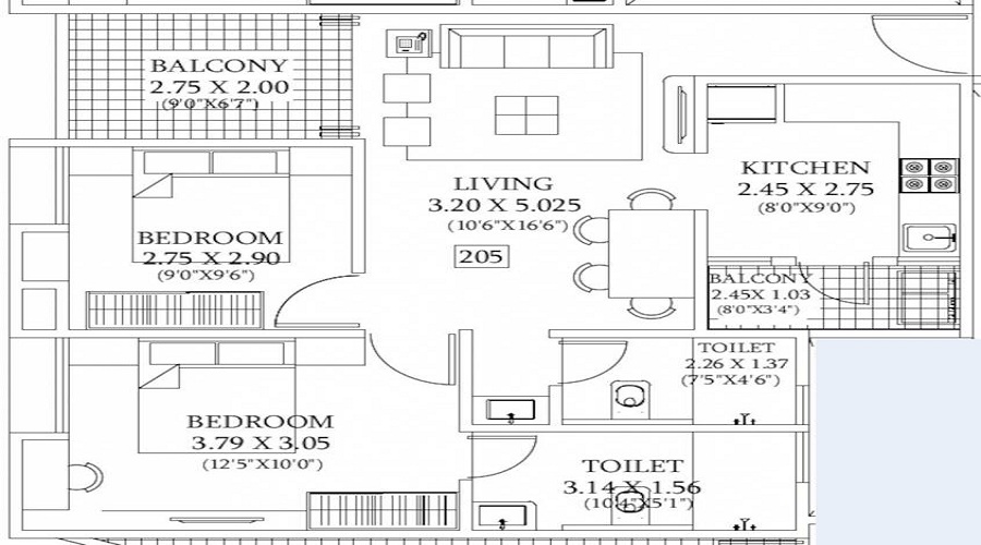 Venkatesh Bliss Solitaire Floor Plan