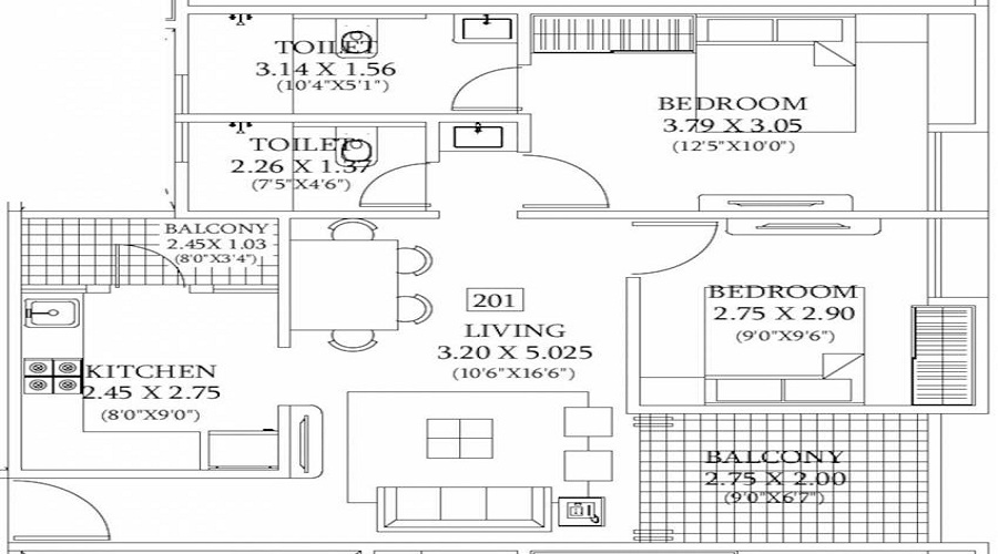Venkatesh Bliss Solitaire Floor Plan