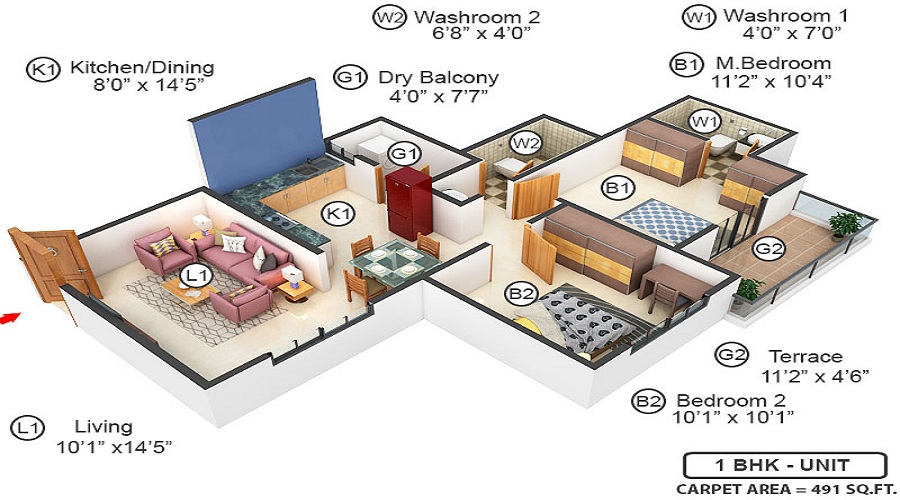 Savita Calysta Floor Plan