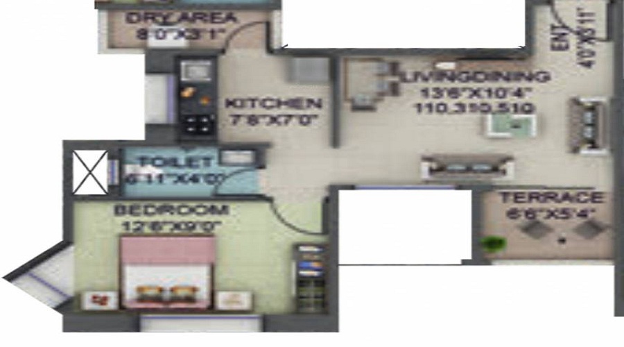 Tranquility Annexe Floor Plan