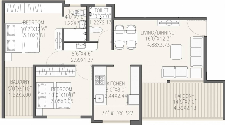 Wakad Aloha Floor Plan