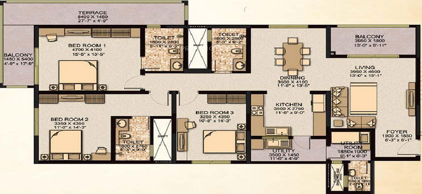 Parsvnath Planet Floor Plan