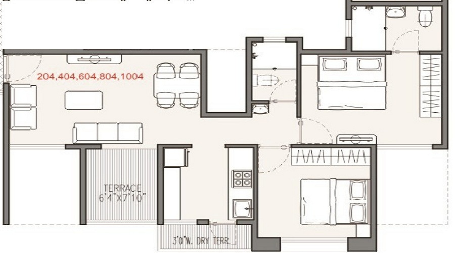 Elysian Eden Spaces A Wing Floor Plan