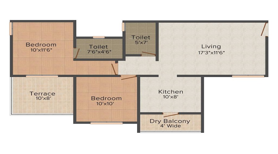 Aaiji Aura City Floor Plan
