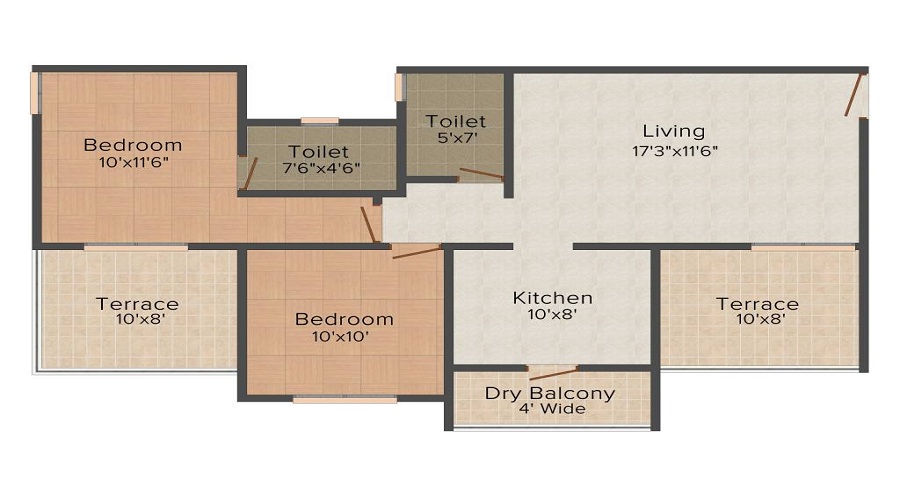Aaiji Aura City Floor Plan