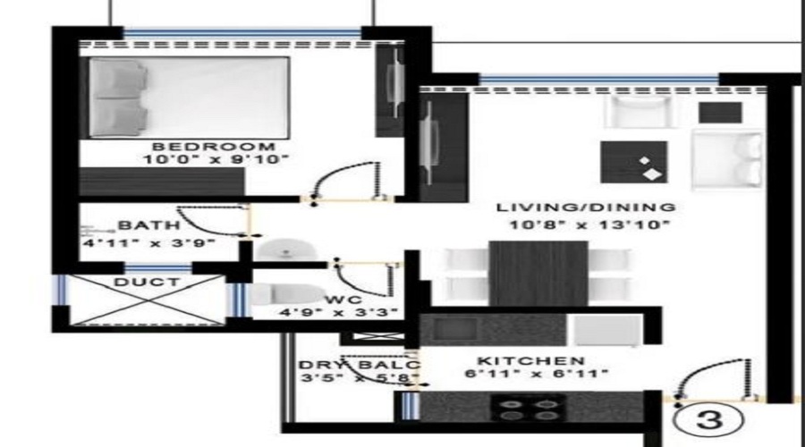 Godrej Garden City Carmel Floor Plan