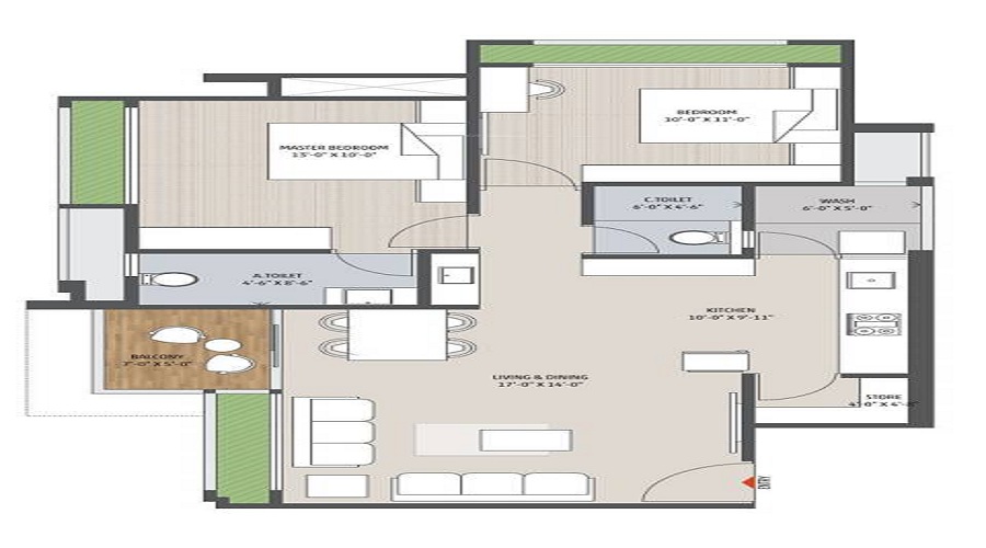 Seventh Bliss Floor Plan
