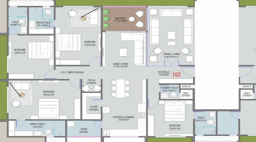 Shilp 14 Floor Plan