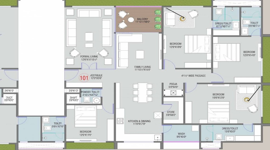 Shilp 14 Floor Plan
