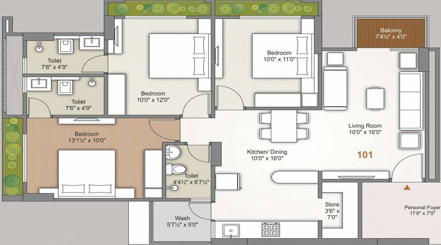 Shafalya Renown Floor Plan