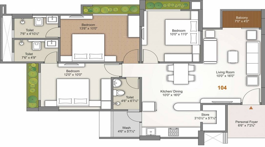 Shafalya Renown Floor Plan