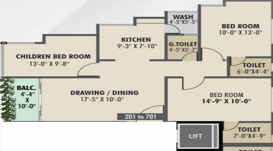 Shwetsom Stavam Residency Floor Plan