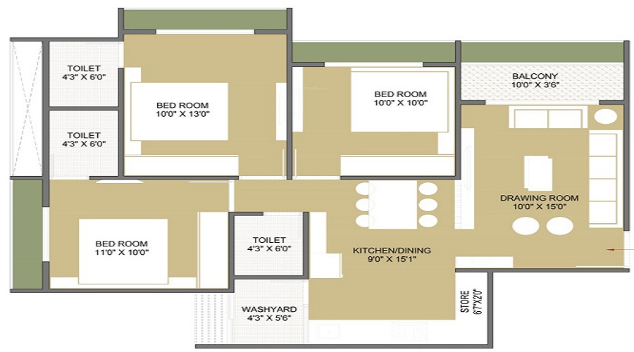 Mahindra Mahendra Gesco Floor Plan