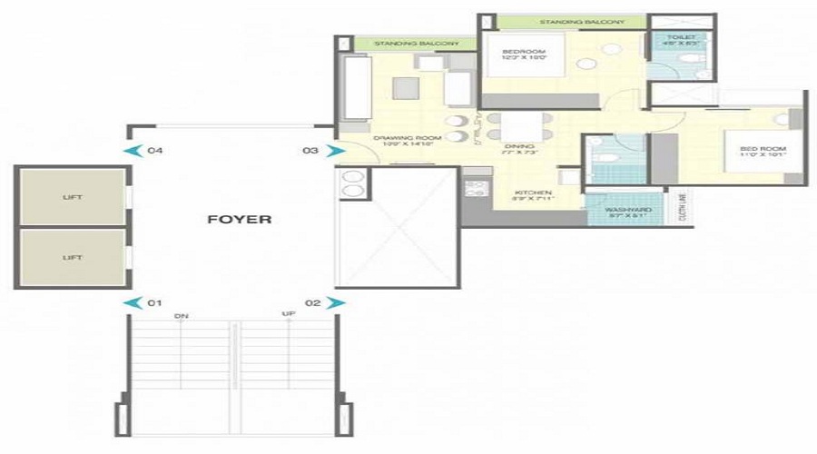 HN Safal Marigold Floor Plan