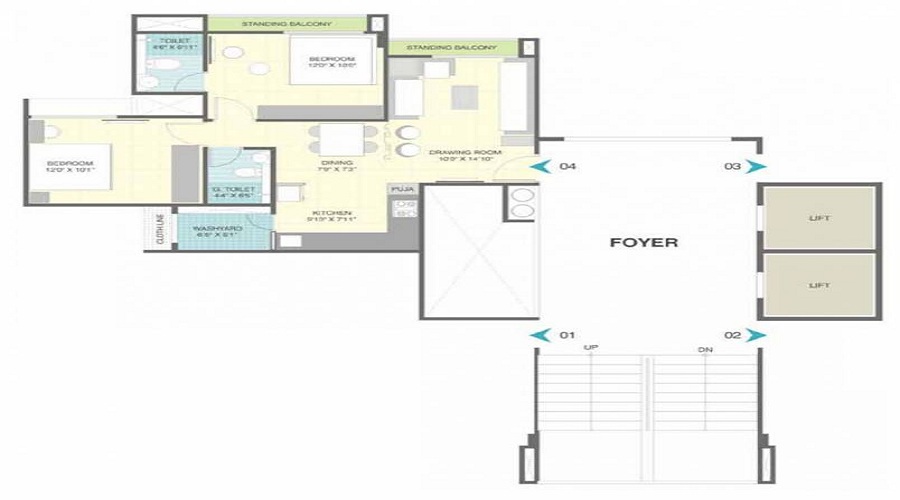 HN Safal Marigold Floor Plan