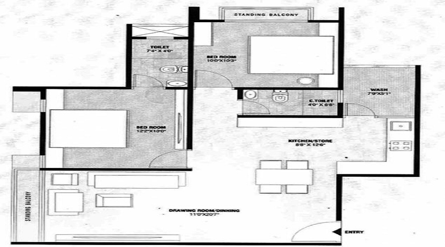 Madhav Residency Floor Plan