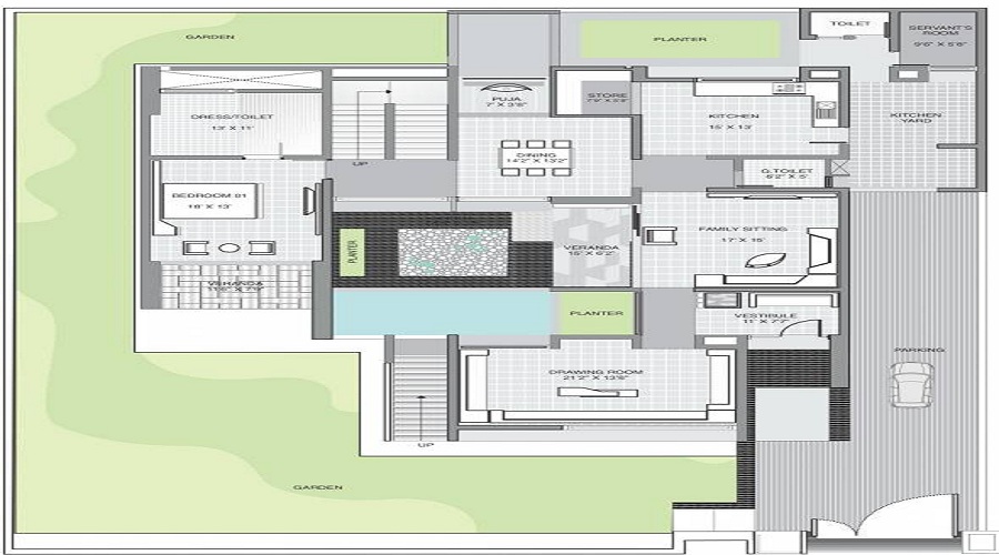 Gala Villa Lotus Floor Plan